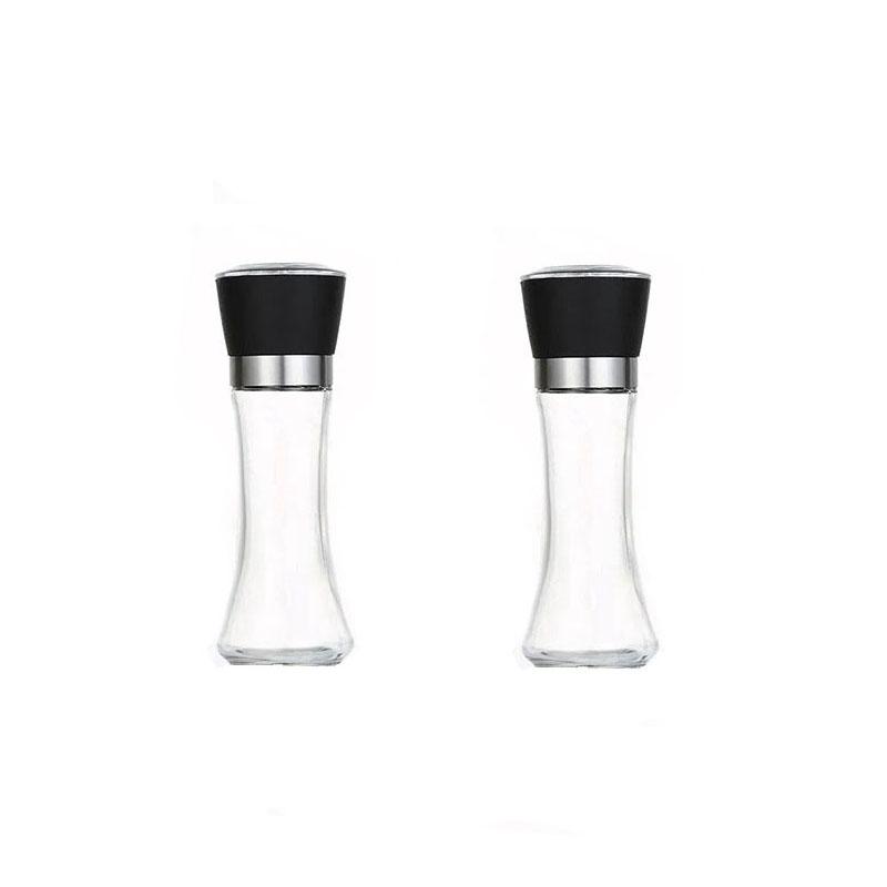 1pc Stainless Steel Pepper Grinder, Seasoning Bottle, Glass Seasoning Bottle, Grinder, Crusher