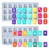 Molde de silicona Mahjong Epoxy Mold Manual DIY Mahjong Mold Set
