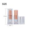 12.1mm INS Transparent Matte Crystal Acrylic Square Lipstick Tube Empty Lipstick Bottles Refillable Containers Lip Balm Tube