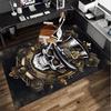 Skulls And Roses Artwork Office Rug Chair Mat, Entryway Carpet, Suitable for Front Door, Bedroom, Living Room, Desk, Holiday Gift