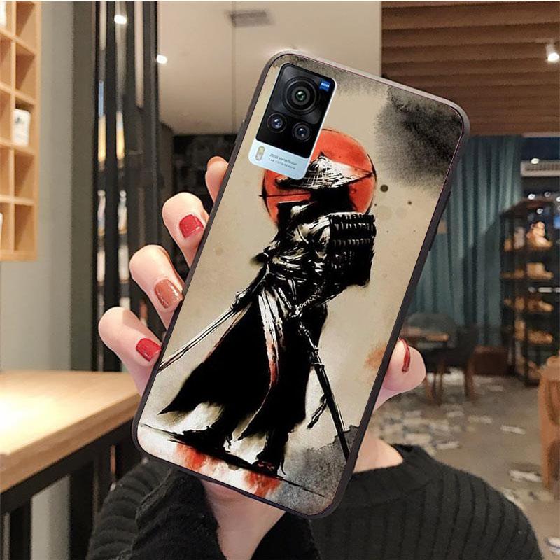 

Чехол для телефона японский самурай ниндзя для VIVO V21E V21 V23 V23E V2109 Y53S Y33S Y55 Y76 Y31 Y21 Y72 Y01 Y21S Y11S VIVO Y21