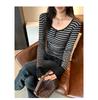 Women's Spicy Girl Slim Fit Striped Long Sleeve Top - New 2026 Style