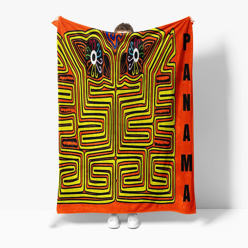 

Colorful Tribal Ethnic Inca Otomí Pyramids Pattern Blanket Throw Sofa Bed Cover Gift Home Decor 75x100cm