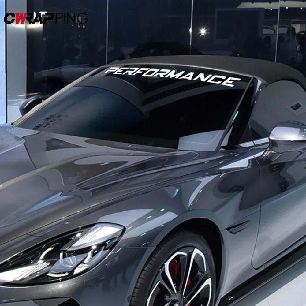 LEISTUNG Auto Dekorationsaufkleber Kreativer DIY Englischer Film Geeignet für Frontscheibe Wasserdicht Modifikationszubehör