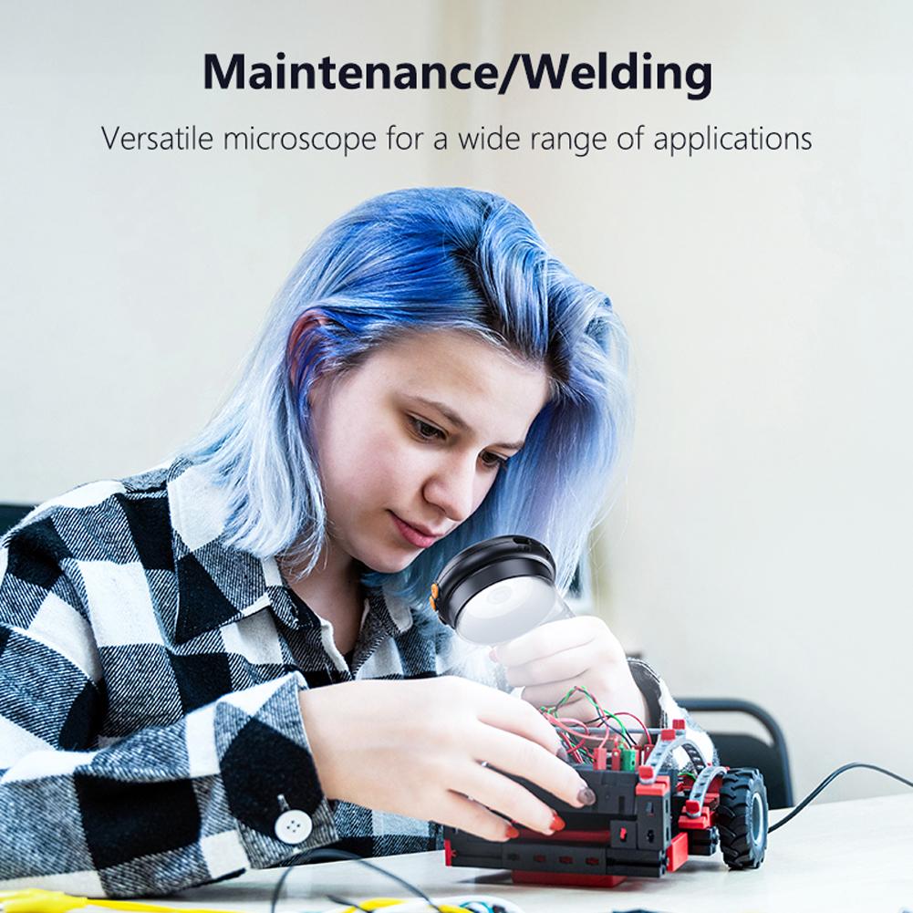 

500X Magnification Digital Microscope 2MP Portable Handheld Microscope Rechargeable HD Electronic Coin Magnifier for Home Office China Mainland