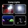 2/4pcs Portable Outdoor Camping Lights USB Rechargeable lamp LED Emergency Bulb Hook High Power Tents Lantern Night Lights Bulb