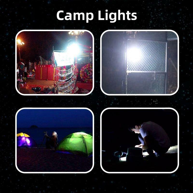 2/4pcs Portable Outdoor Camping Lights USB Rechargeable lamp LED Emergency Bulb Hook High Power Tents Lantern Night Lights Bulb
