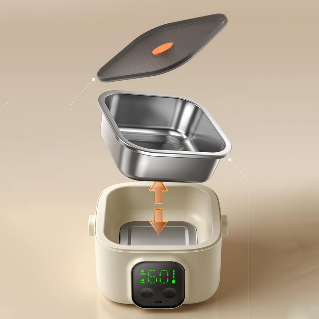 Baby smart constant temperature bowl wireless heating charging lunch box baby food insulation children student dedicated