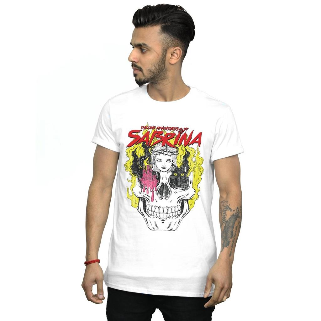 The Chilling Adventures Of Sabrina Mens Icon Skull T-Shirt