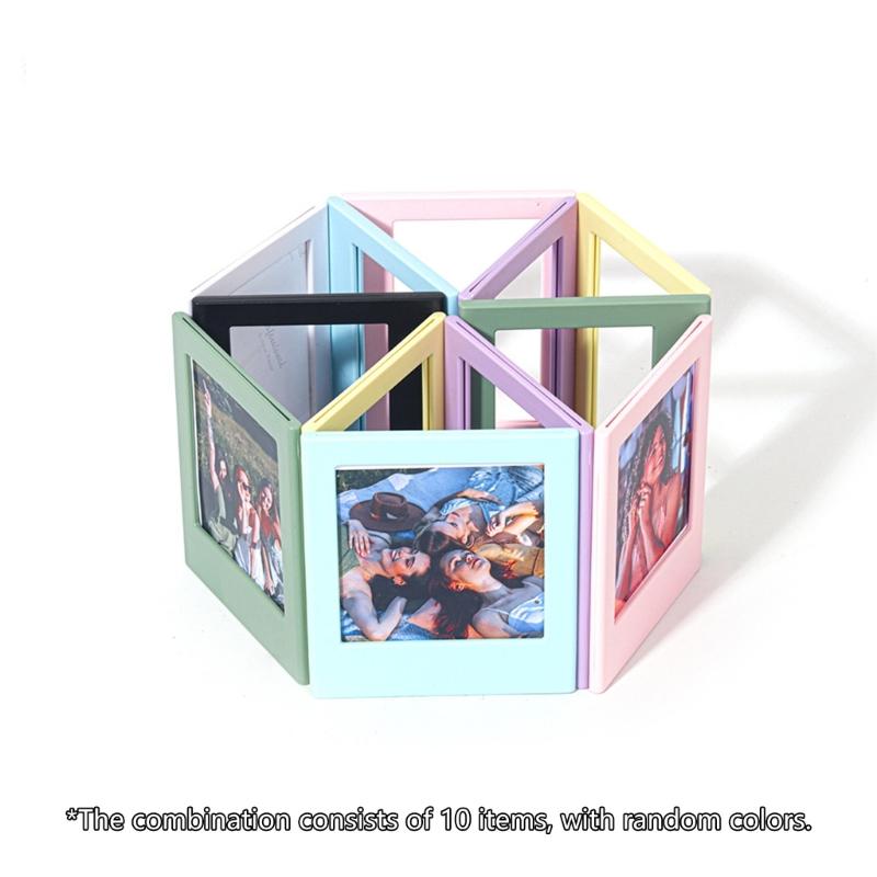10Pcs Magnetic Photo Frame Display Holder Magnetic Attachment Home Decoration Interchangeable Panel Replacement