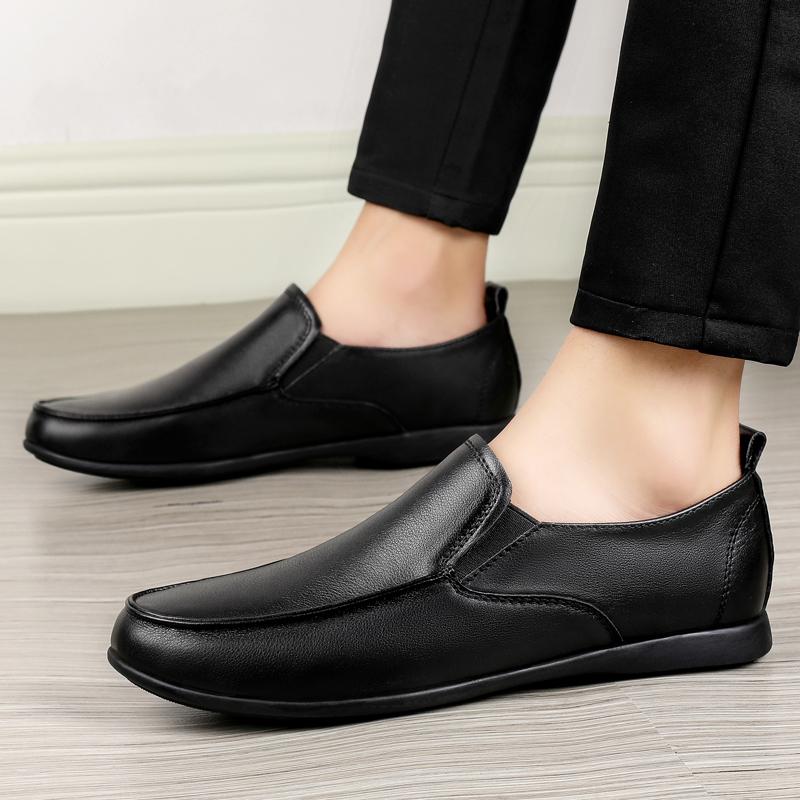 Herr Brittiska Formella Skor för Man Äkta Läder Formell Klassisk Bröllopsfest Skor