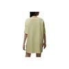 Jordan Logo Solid Color Loose Breathable Round Neck Casual Short Sleeve Dress Women Dresses Yellow DO5052-821