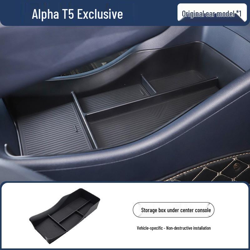 BAIC Alpha T5 Car Interior Mods: Console Organizer & Screen Storage Box – 26 Compatible Models