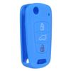 Silikonový 3B dálkový kryt Flip Key Fob Case pro Kia Sportage Soul Optima Sea Blue