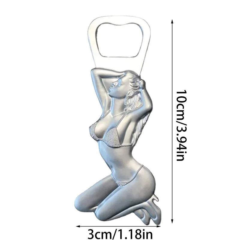 

Открывалка для пивных бутылок из цинкового сплава, креативная металлическая открывалка для женщин, персонализированная, для ресторана, бара, пивная портативная открывалка