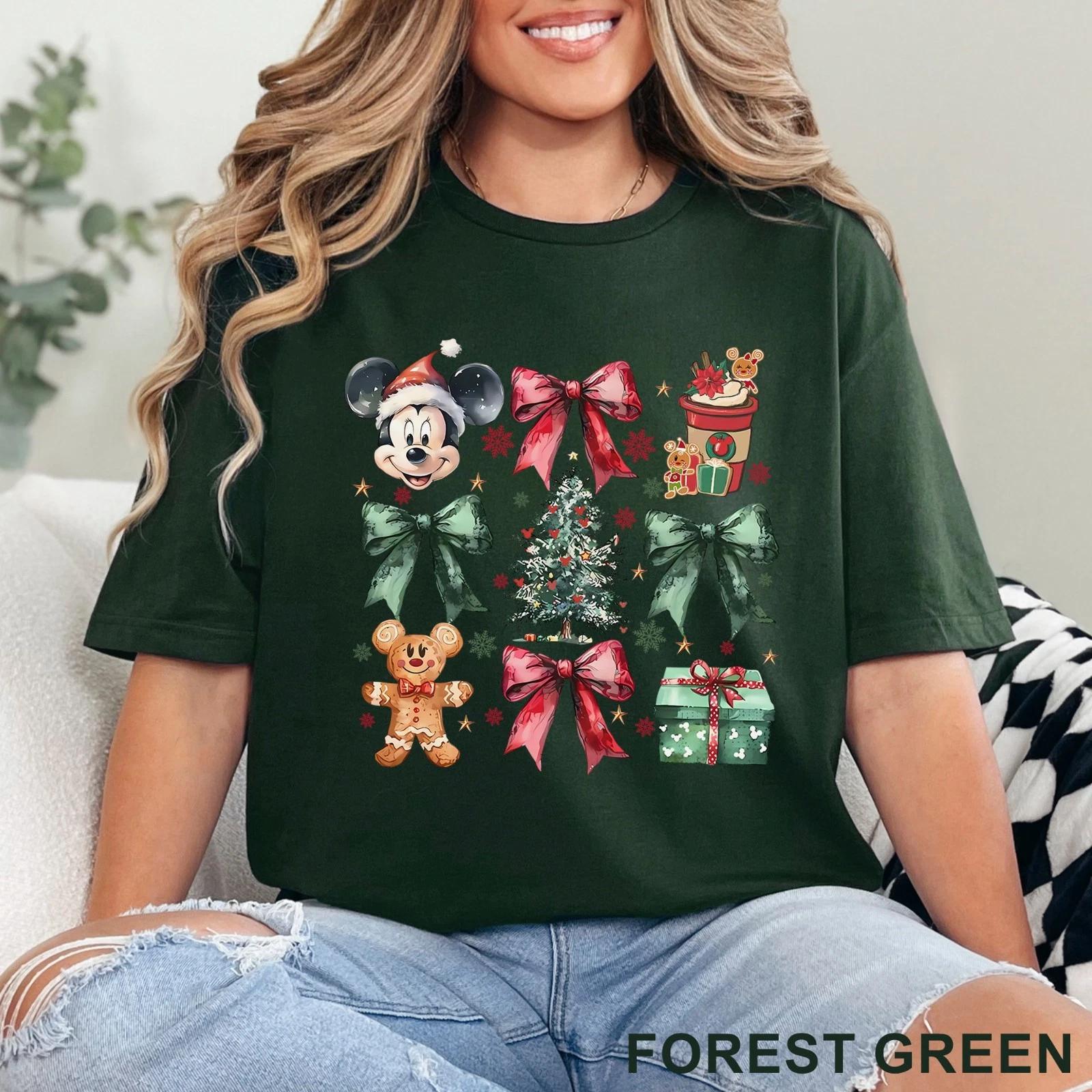 Retro Coquette Mickey Christmas Shirt, Disneyland Merry Christmas Shirt, 203761 3XL