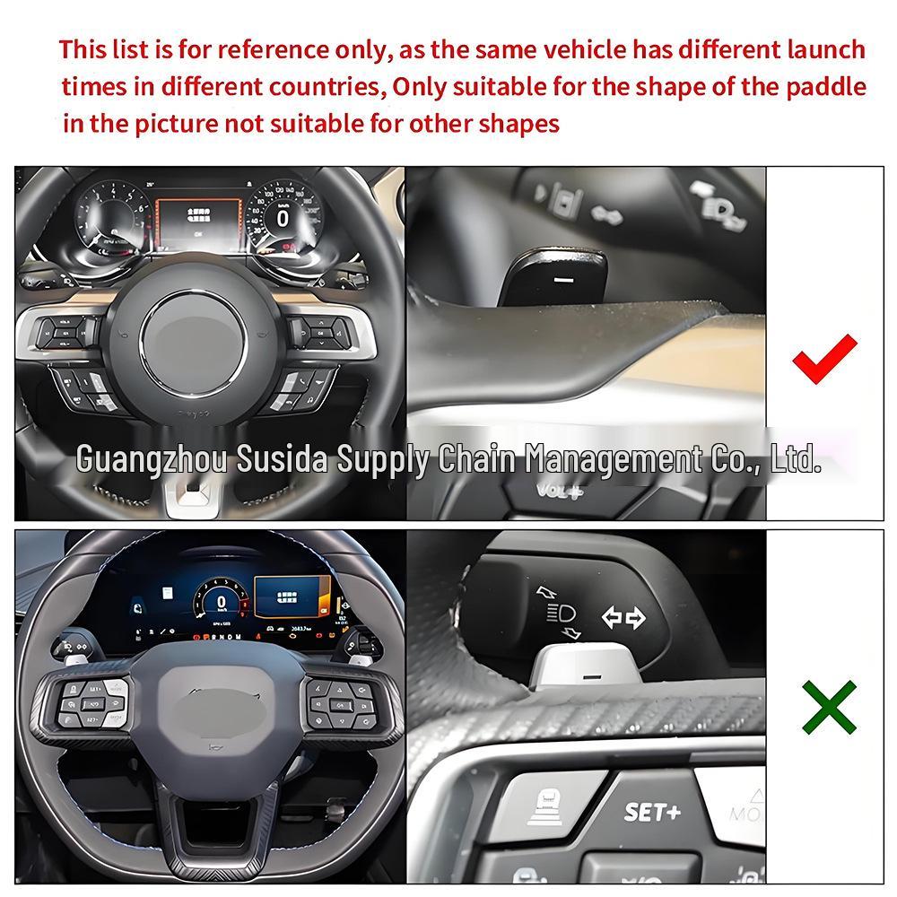 Fits 15-22 Ford Mustang Steering Wheel Shift Paddle Shifter Decor