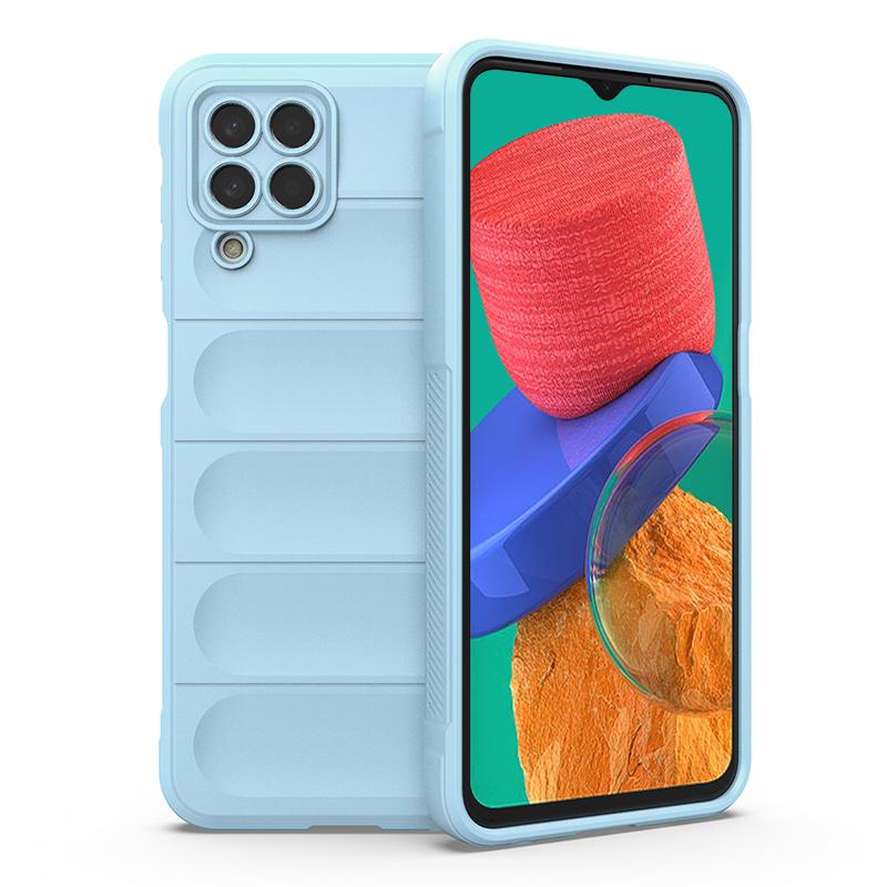 

Для Samsung Galaxy M33 5G чехол резиновый противоударный бампер чехол для телефона для Samung Sumsung M33 5G M 33 2022 мягкая силиконовая задняя крышка For Galaxy M33 India светло-синий