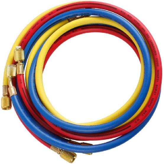

1/4 (2500~500) PSI 1/4 SAE-1/4 SAE AC Charging Hoses Set, Refrigerant Freon R12/R22/R134A/R502/R600 HVAC Air Conditioning Refrigeration Tube Set,