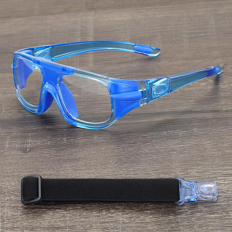 Basketball Glasses for Outdoor Basketball Sports, Impact-resistant and Anti-fall Goggles with Interchangeable Prescription Frames