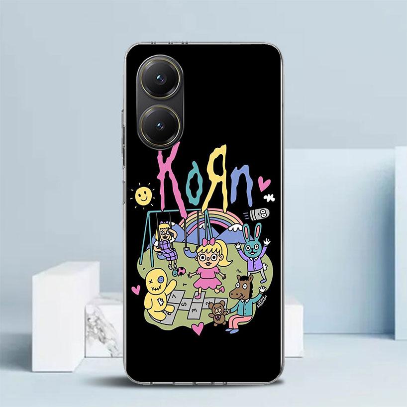 

K-Korn Rock Band Soft Cover for Xiaomi Poco F7 Ultra X7 X6 X5 Pro M7 Phone Case Redmi 15 15C 13 13C 12 12C 10 10C Print Shell Po Redmi 9T