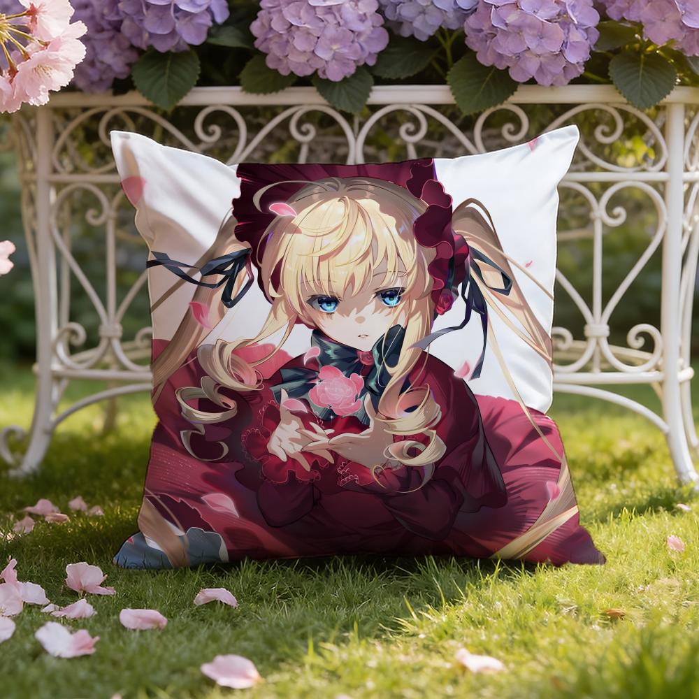 Anime R-Rozen M-Maiden Cushion Cover Home & Car Dual-Scene Pillow Cover: Reversible for Premium Comfort