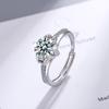 Lindon Classic Copper Zircon Ring Ladies Jewelry Wedding Promise Party Gift