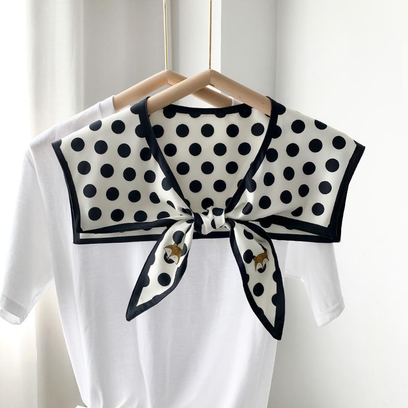 Shawl Summer Exterior Decoration Women'S Silk Scarf Spring And Autumn Thin Fashion Fake Collar Shirt Versatile Sunscreen Shawl