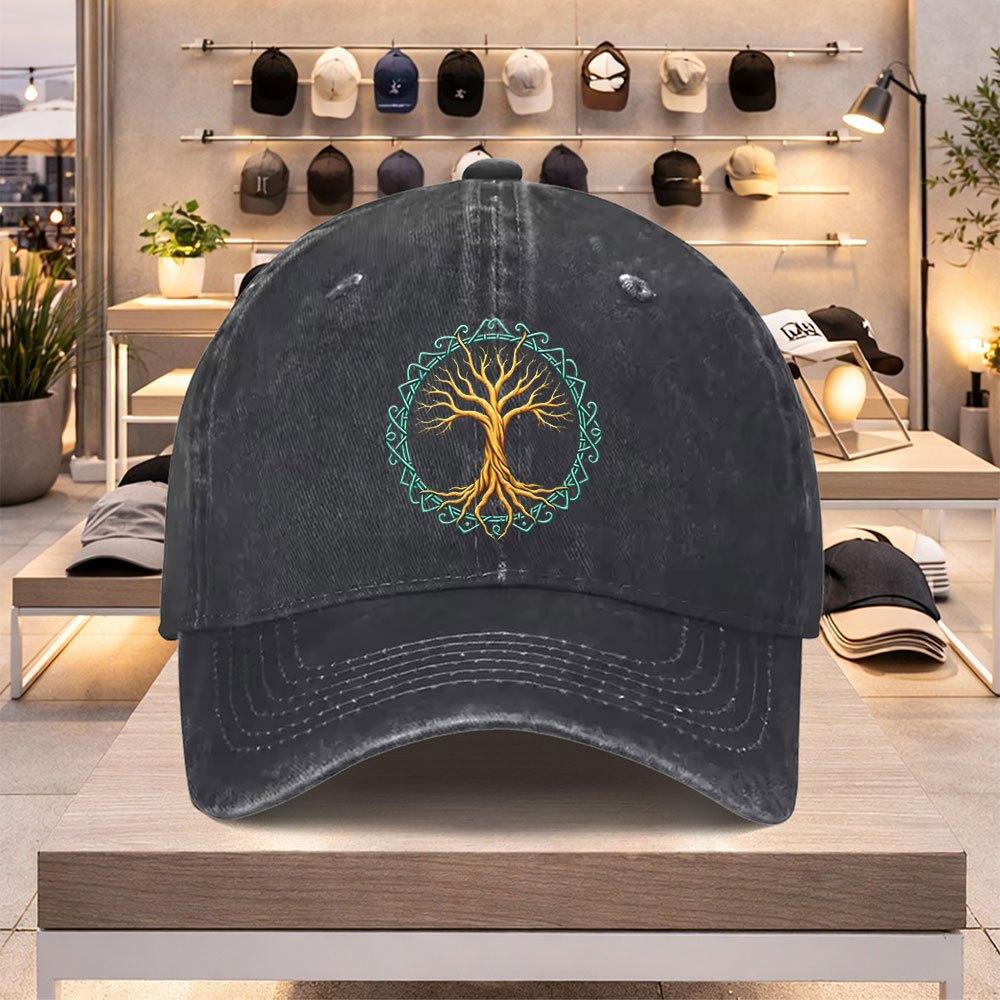 Tree of Life Baseball Cap Lightweight Adjustable Unisex Hat for Spring Summer