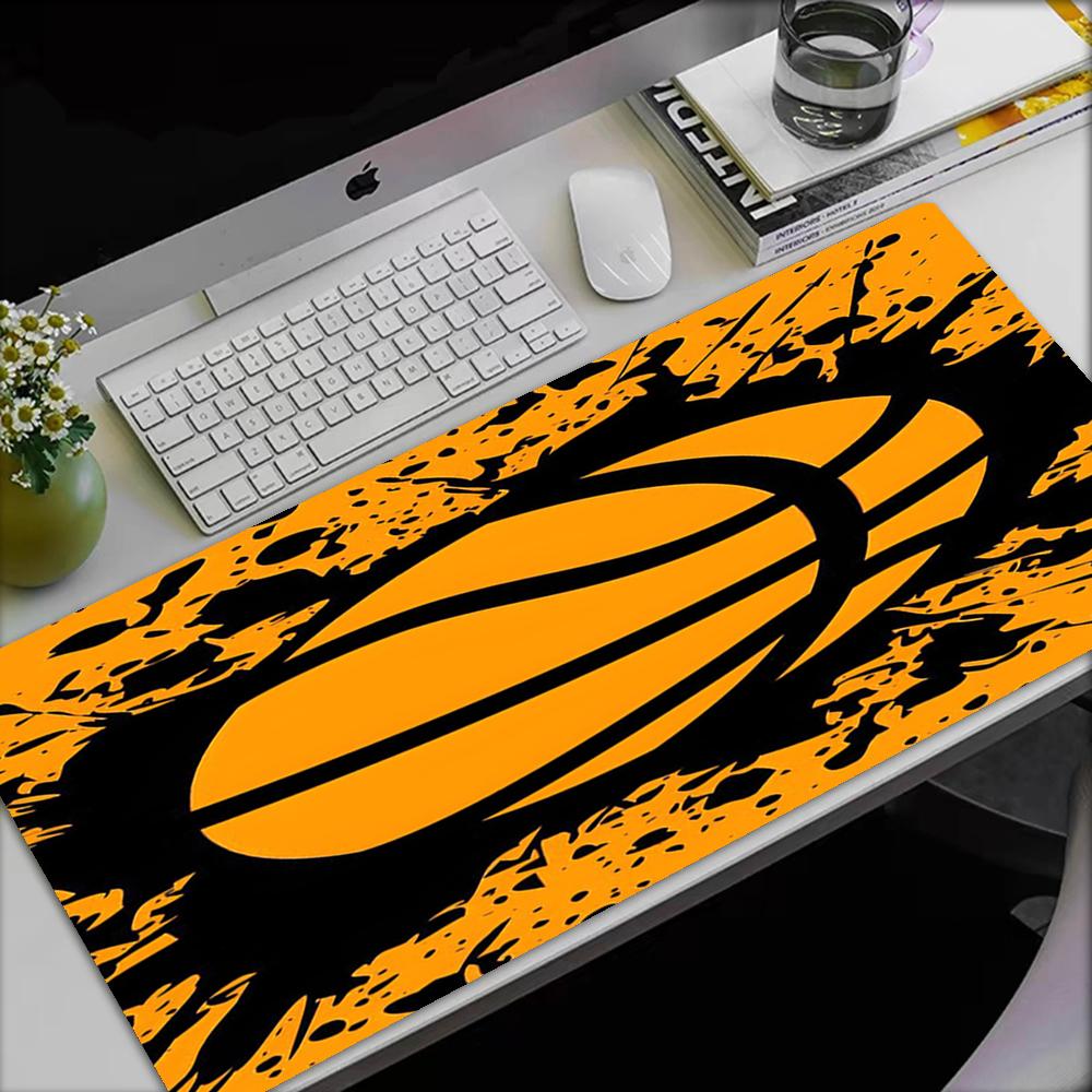 Basketball Theme Mouse Pad, Non Slip Rubber Base, Multifunctional Office & Home Decor, Perfect for Workspace Personalization.