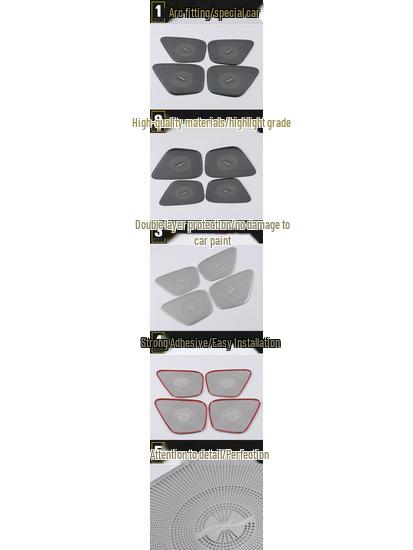 19-20 GLB Four-Door Speaker Cover: Stainless Steel Audio Decoration Stickers