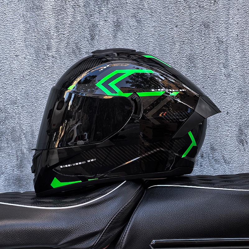 LVS-701 Safety Motorcycle Helmets Full Face Dual Lens Racing Helmet Strong Resistance Off Road Helmet DOT Approved