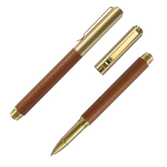 

IWI Rollerball Hand Script Retro Light Pen, Brass, Brown, 9S643SRP-R71R