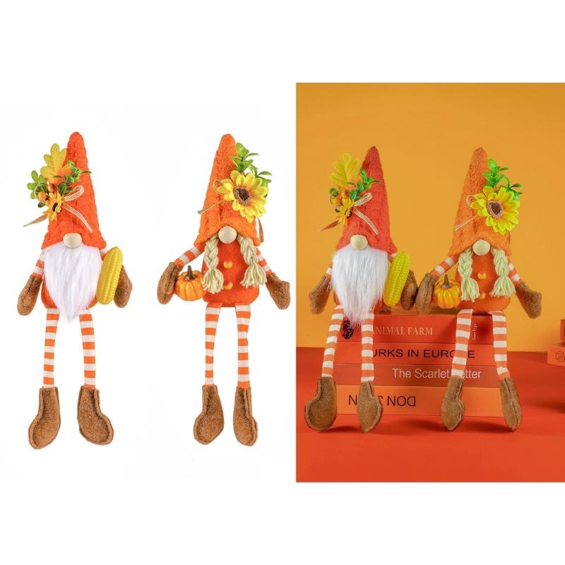 Multifunction Thanksgiving Gnome Decorative Crafts Ornament Thanksgiving Festival Party Background Decoration Party
