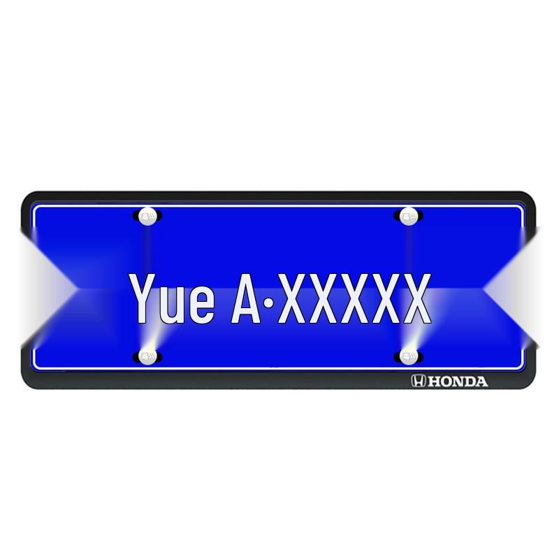 Rám registrační značky se vzorem z hliníkové slitiny s uhlíkovými vlákny pro vozidla s novým zdrojem energie