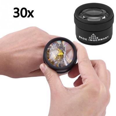 Strumento per lenti d'ingrandimento 30x per occhiali ottici neri da 1 pezzo