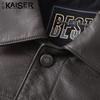 Kaiser Men's Genuine Leather Lapel Jacket KS83501