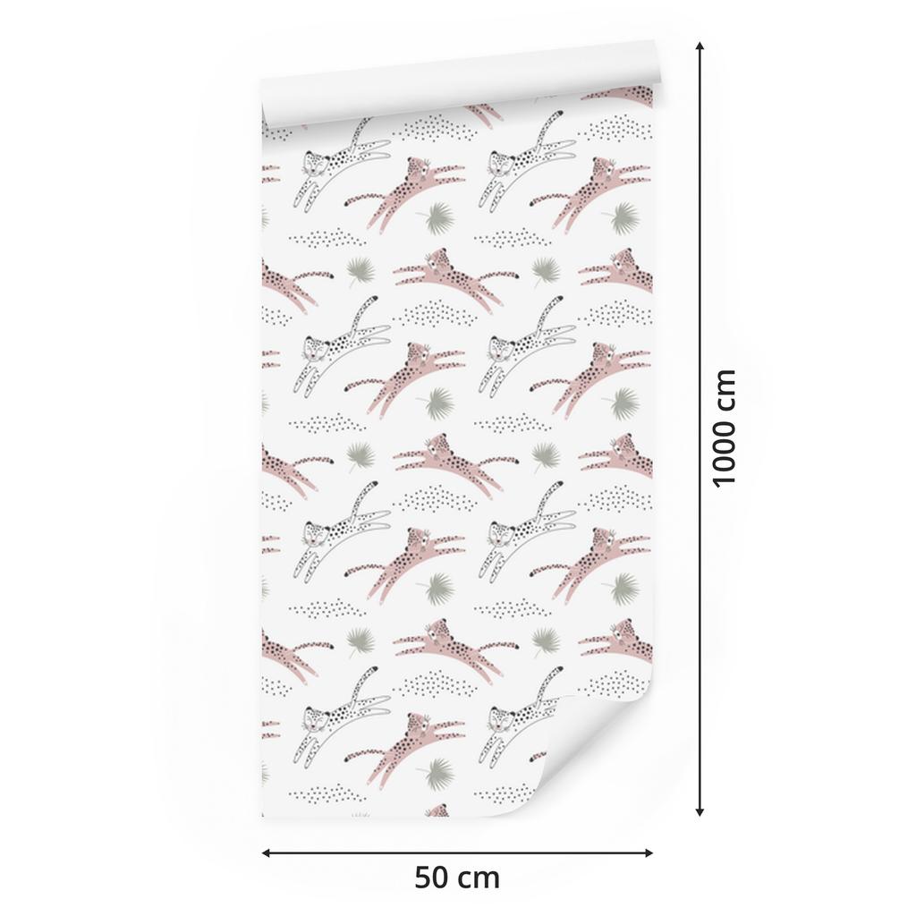 Wild Cats Wallpaper for Living Room and Bedroom 50x1000