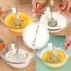 Stainless Steel Semi-Automatic Whisk Rotating Whisk Egg Beater Upgraded Egg Mixer  For Egg Milk