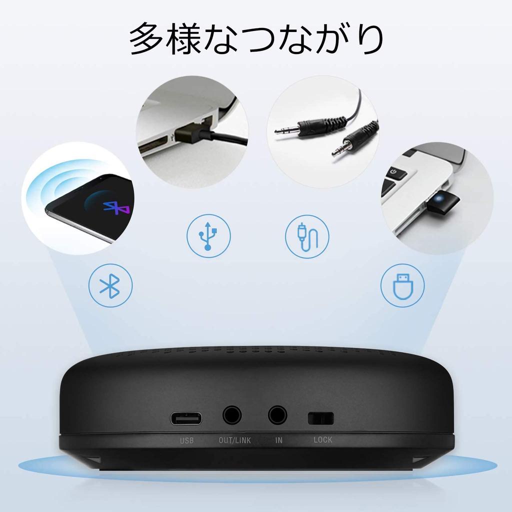 EMEET Luna Bluetooth Conference Microphone with Omnidirectional Pickup Patented VoiceIA Noise Online Web Video PC Supports Compatible with and Teams