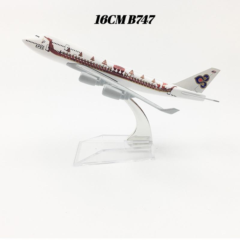 16/20 см Литой металлический модель самолета Thailand Airways A320, Thai Bangkok A380 B747 B777 Модели самолетов Игрушки для коллекции синий