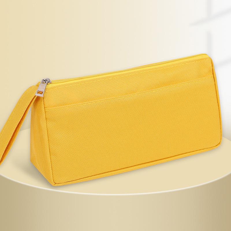 Fashion Portable Oxford Pencil Case Simple Double Layer Stationery Box Children Pencil Bag Large Capacity Pencil Case Gifts