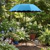 Sombrilla Grande para Sombrear Plantas de 95 cm Tela Resistente a la Intemperie Protección UV Sombrilla de Jardín Protección Solar Estaca Metálica Sombrilla de Pesca