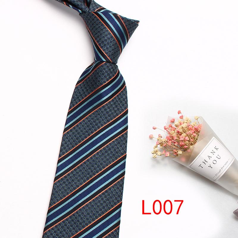 Business Dress Striped Tie, Polyester Cotton Jacquard 8Cm Striped Plaid Tie Source