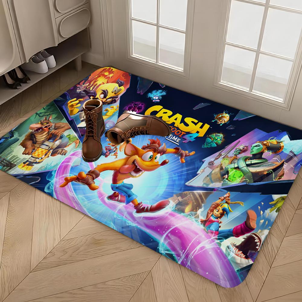 Crash Bandicoot Long Rugs Cheaper Anti-slip Modern Living Room Balcony Printed Bedside Area Rugs