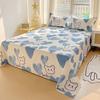 100% Cotton Flat Sheet Pillowcase Floral Style Bed Sheet Set Skin-friendly Bed Linen Adults Kids Flat Bedsheets roupa de cama