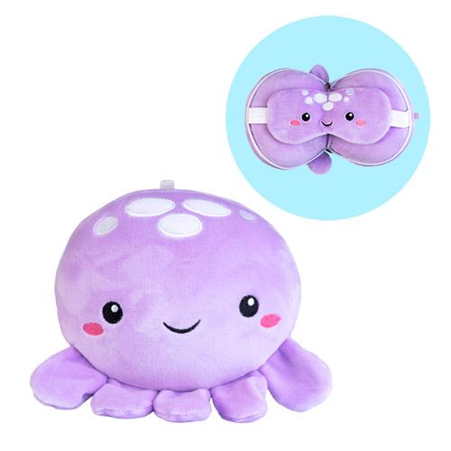 Smoosho's Pals Travel Mask and Pillow Set (Jellyfish)