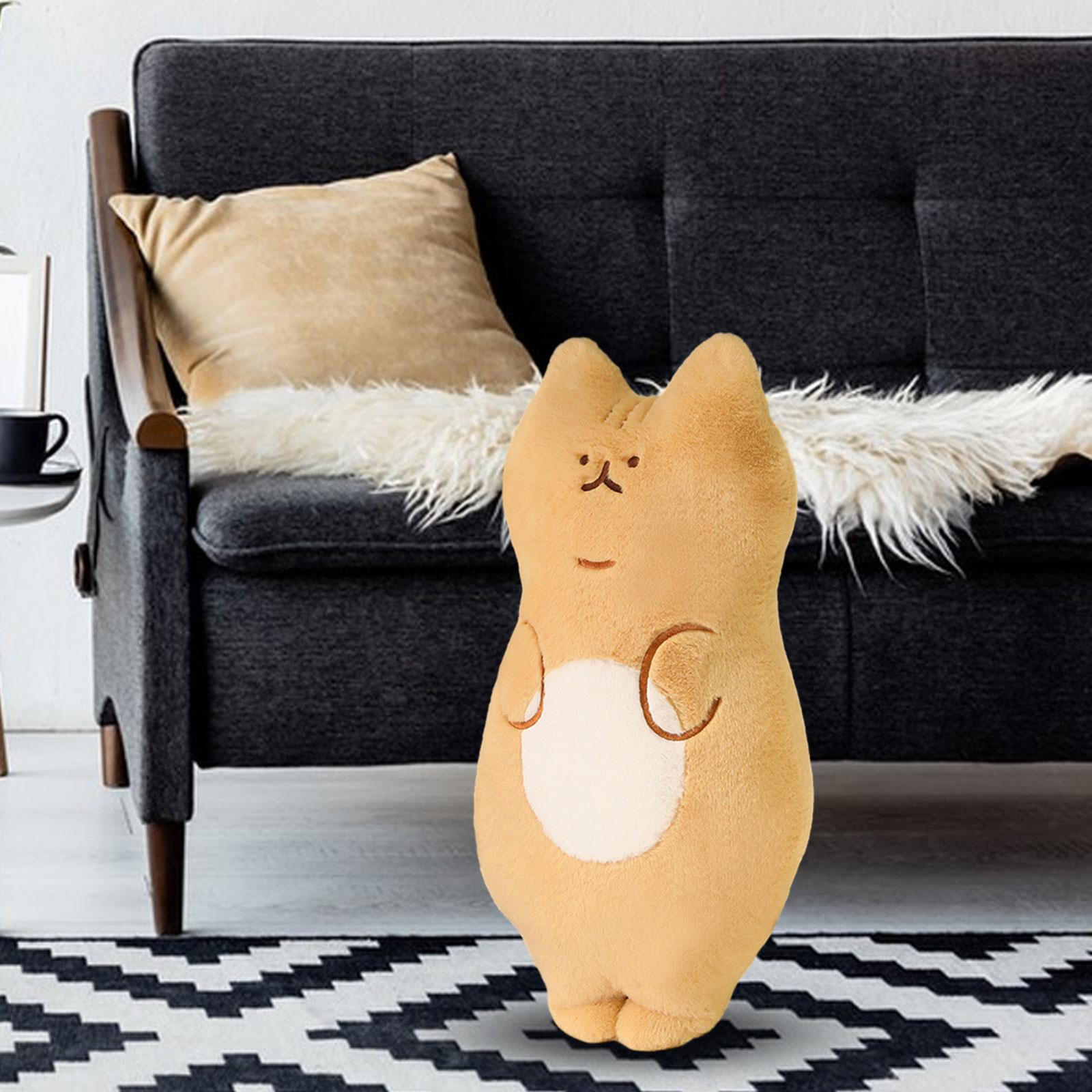 

М’яка м’яка іграшка «Кішка», яку можна обіймати, тварини-подушка для дівчаток жовтий