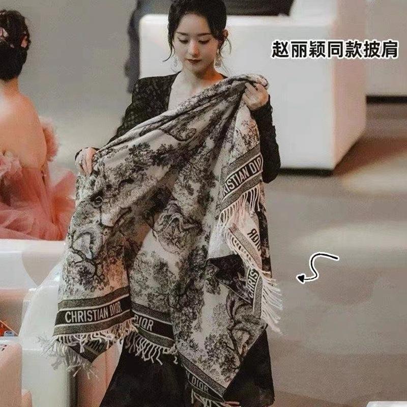 Premium shawl autumn and winter new Maillard imitation cashmere plaid scarf women's thickened warm versatile scarf