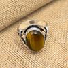 Tigerauge-Edelstein, handgefertigter Schmuck aus 925er Sterlingsilber, wunderschöner Ring als Weihnachtsgeschenk